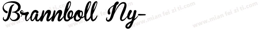Brannboll Ny字体转换